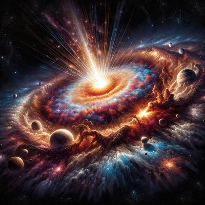 The primary subject of the image is a colorful, swirling, and vibrant spiral, which appears to be a part of a larger, more intricate design. The spiral is surrounded by a variety of celestial objects, including planets, stars, and other celestial bodies. The setting is a space-themed environment, with the spiral and celestial objects creating a visually stunning and dynamic scene. The visual style of the image is a combination of digital art and illustration, with the spiral and celestial objects being rendered in vivid colors and intricate details. The overall atmosphere of the image is one of wonder, exploration, and discovery, as the viewer is drawn into the captivating and imaginative world of the spiral and its celestial companions.